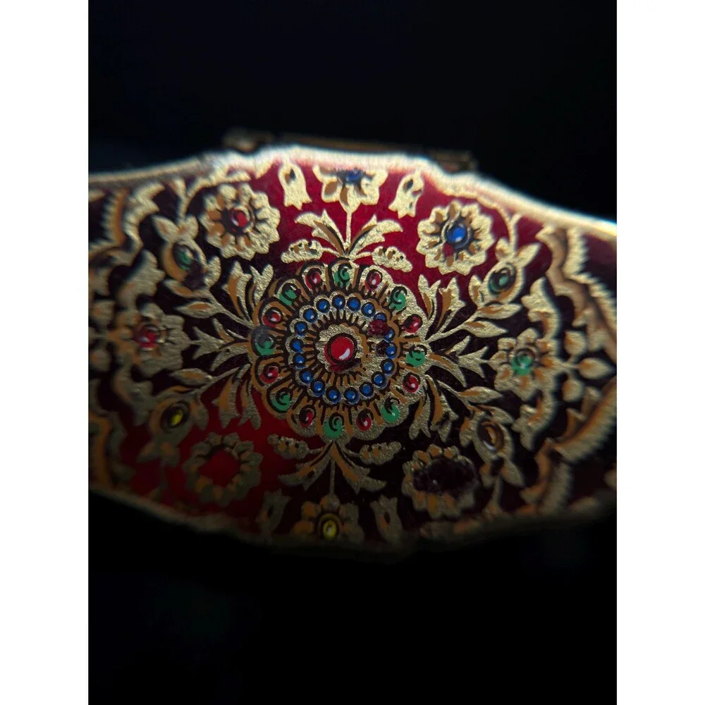 Vintage 1960s Stratton Lipview Lipstick Holder Mirror Floral England